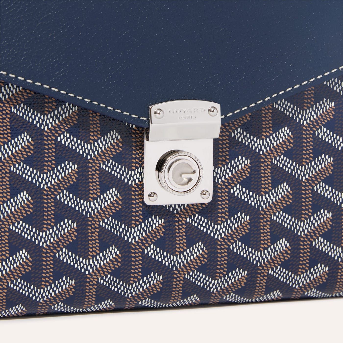 Goyard Chypre Wallet-Pouch Navy Blue - Image 6